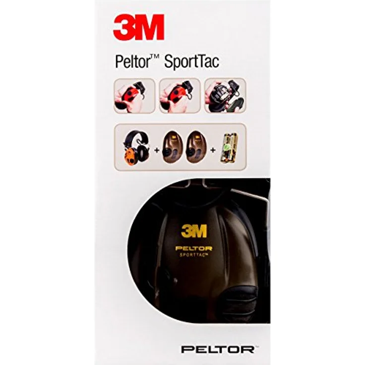 3M Peltor SportTac Impuls-Kapselgehörschutz für Jäger und Sportschützen, inklusive Batterie AAA, SNR 26 dB, 1 Stück, STAC-RD, schwarze und rote Schalen – Bild 6