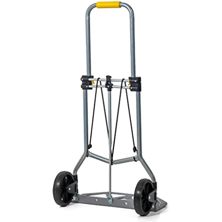 ECI Tools Sackkarre Teleskop Sackkarre klappbar 90 Kg ZHT-90 Lastenkarre Gepäck Lasten, belastbar bis 90 Kg, pannensichere Hartgummireifen – Bild 6
