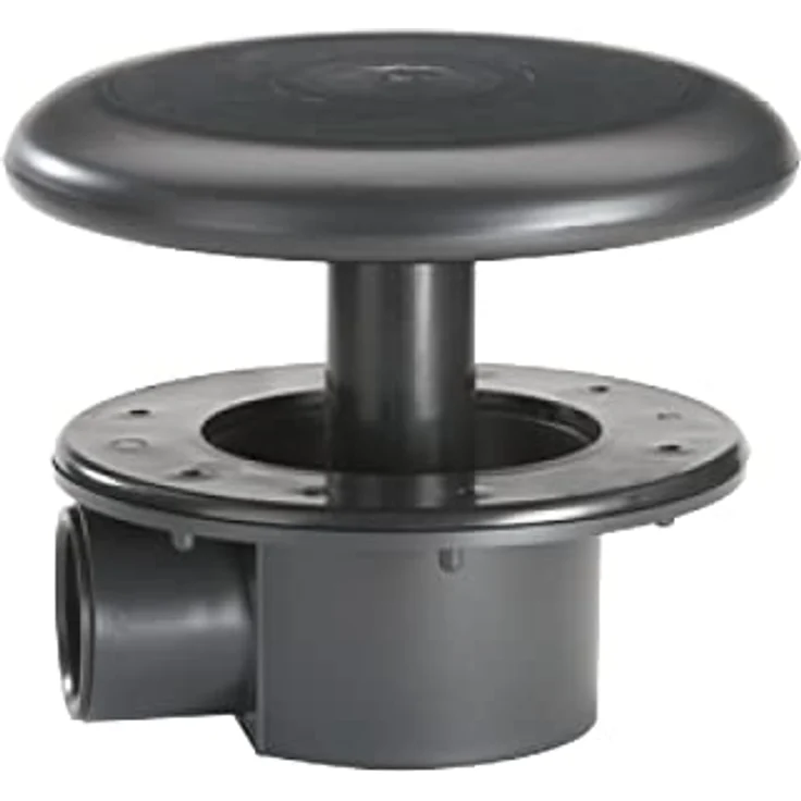 FIAP BottomDrain ACTIVE 50, Bodenablauf mit Kammer und Bogen, schweres Modell aus ABS Kunststoff, Folienflansch, innere Klebeverbindung Ø 50 mm – Bild 1