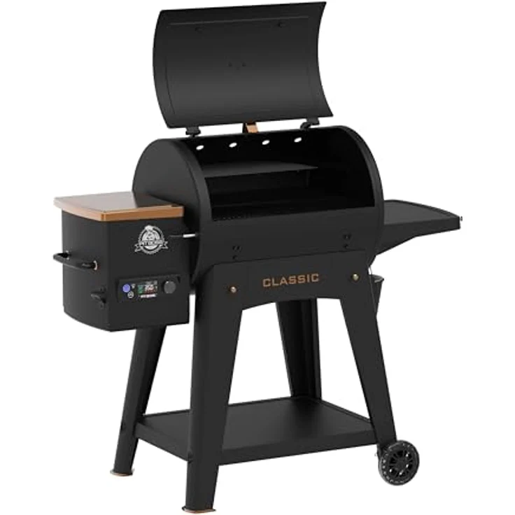 PIT BOSS Pelletgrill Classic Onyx Edition, Holzpellet Smoker mit 4769 cm² Grillfläche, präziser Temperaturregelung von 82–260 °C und Flame Broiler bis 535 °C – Bild 3