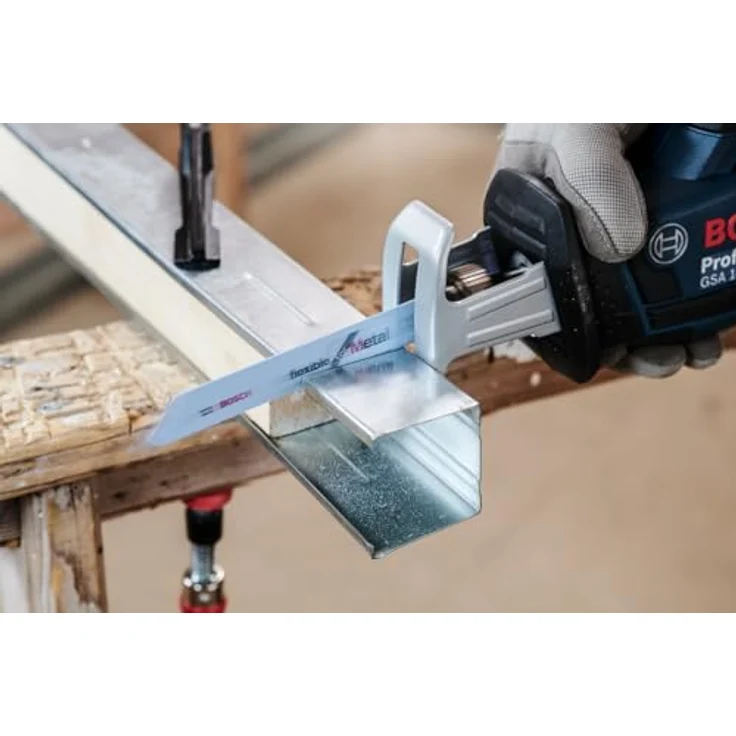 Bosch Professional Säbelsägeblatt Flexible for Metal zum Sägen in Metall (5 Stück, S 1122 EF) – Bild 4