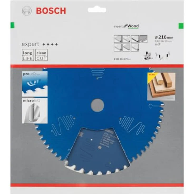 Bosch Professional Kreissägeblatt Expert für Wood (Holz, 216 x 30 x 2,4 mm, 40 Zähne, Zubehör Kreissäge) – Bild 2