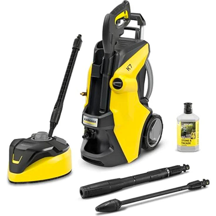 Kärcher Hochdruckreiniger K 7 Power Flex Home, leistungsstarker 3000 W Motor, max. 180 bar Druck, inkl. Dreckfräser und Flächenreiniger T 7 – Bild 2
