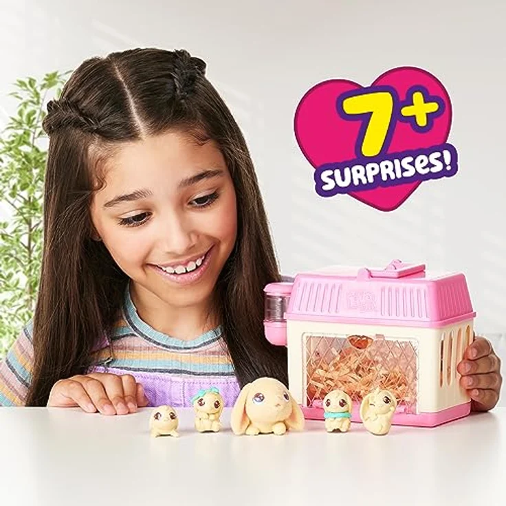 Moose Toys Little Live Pets Mama Surprise Mini-Spielset Hase - Interaktives Tier-Beschäftigungsspielzeug, inklusive Mama, Zubehör und Überraschungsnachwuchs – Bild 5