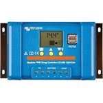 Victron BlueSolar PWM-LCD&USB, 12/24V 30A Laderegler mit Programmierbarem Lade-Algorithmus und Überlastungsschutz
