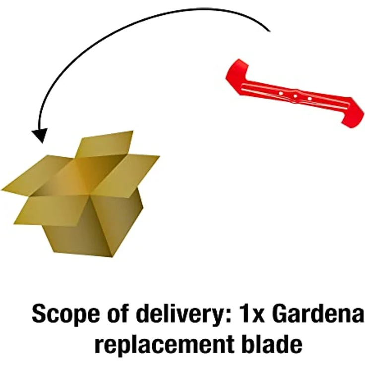 GARDENA Ersatzmesser: Rasenmäher-Messer für Elektro-Rasenmäher PowerMax 37 E, DuraEdge doppelgehärtetes Messer mit Präzisionsschliff (4016-20) – Bild 2