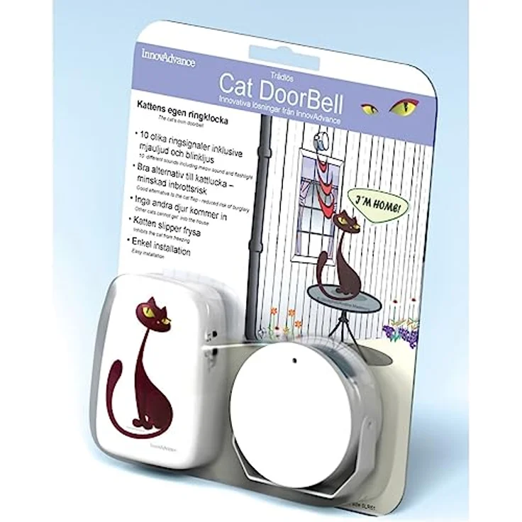 Cat & Hound Cat doorbell Haustier-Türklingel Weiß 1St. – Bild 2