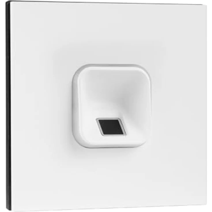EKEY 204710 sLine Fingerprintset, Biometrische Zutrittslösung für Gira 106 Sprechanlage, Fingerprint Weiß, 0,4 W, 12-24 V, bis zu 100 Benutzer – Bild 1