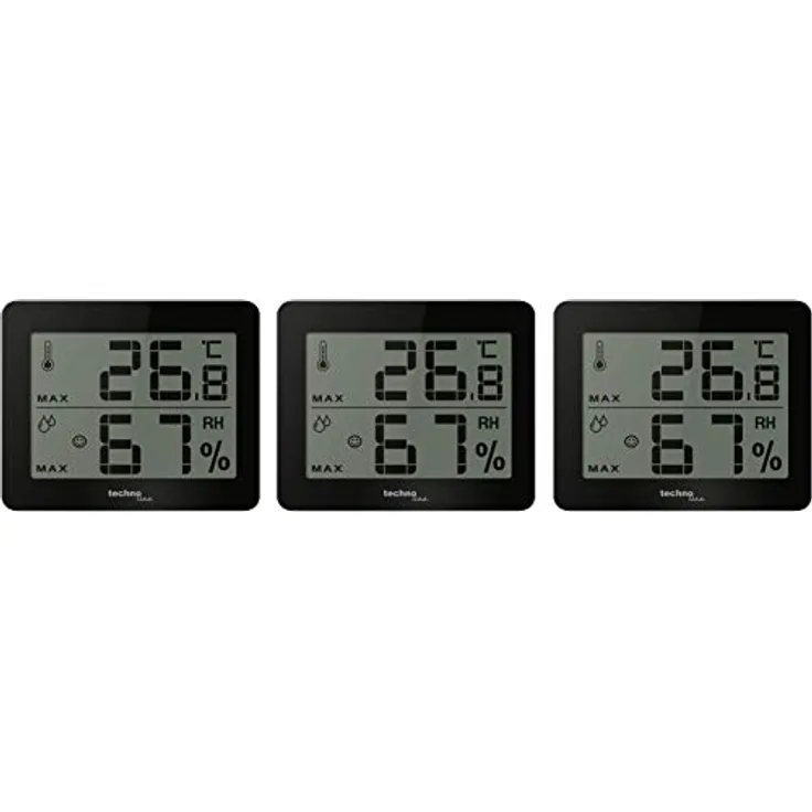 Technoline WS9450 3er SET, schwarz, silber