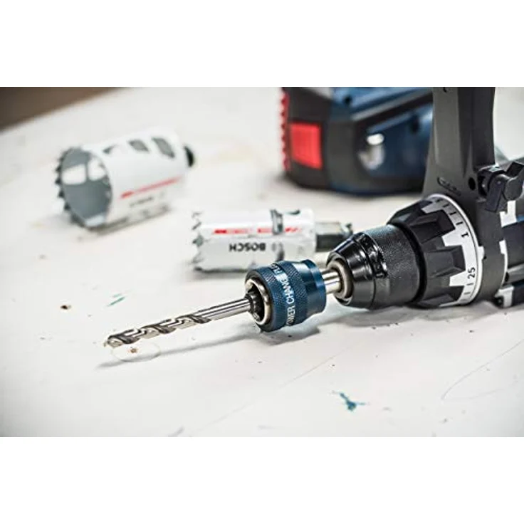Bosch Professional Power Change Plus Adapter (Aufnahme SDS Plus, inkl. HSS-G Bohrer 7,15 x 85 mm, Zubehör Lochsäge) - Preisvergleich – Bild 5