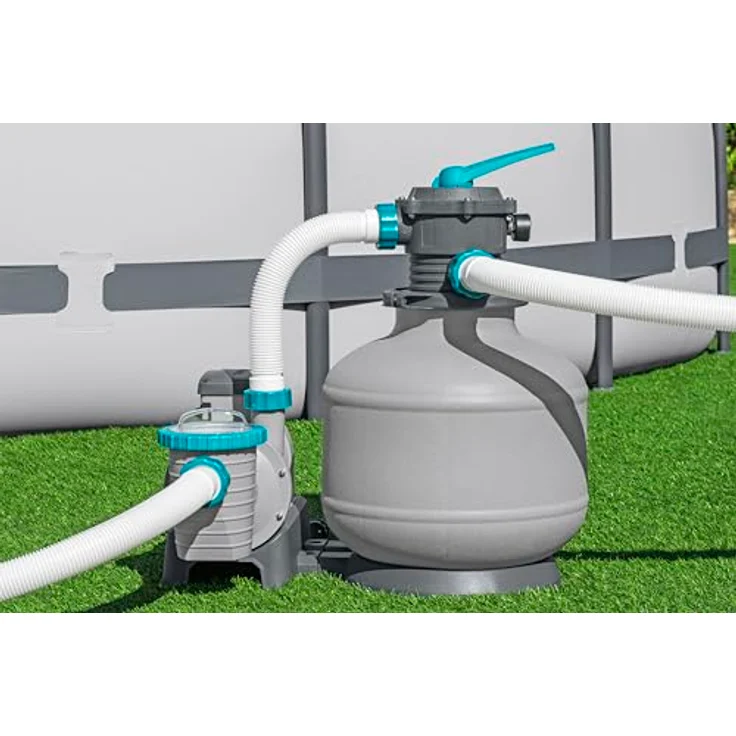 Bestway Sandfilteranlage 7.570 l/h für Pools bis 60.500 l, mit 6-Wege-Ventil und Manometer – Bild 3
