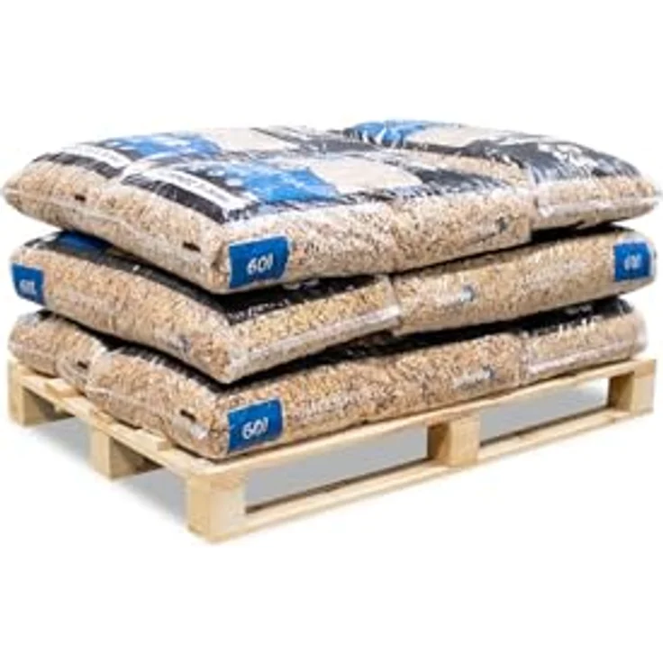GALAMIO Holzhackschnitzel, Natur Mulch aus Kiefer Pinus Sylvestris, Grob 5-60mm, 720l (60l x 12 Säcke) für Garten und Hochbeet – Bild 2