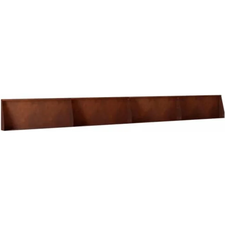 vidaXL Beetumrandung Stützmauer, 4 Stück 100 x 12 x 40 cm, wetterfest aus Stahl in Rostoptik – Bild 9