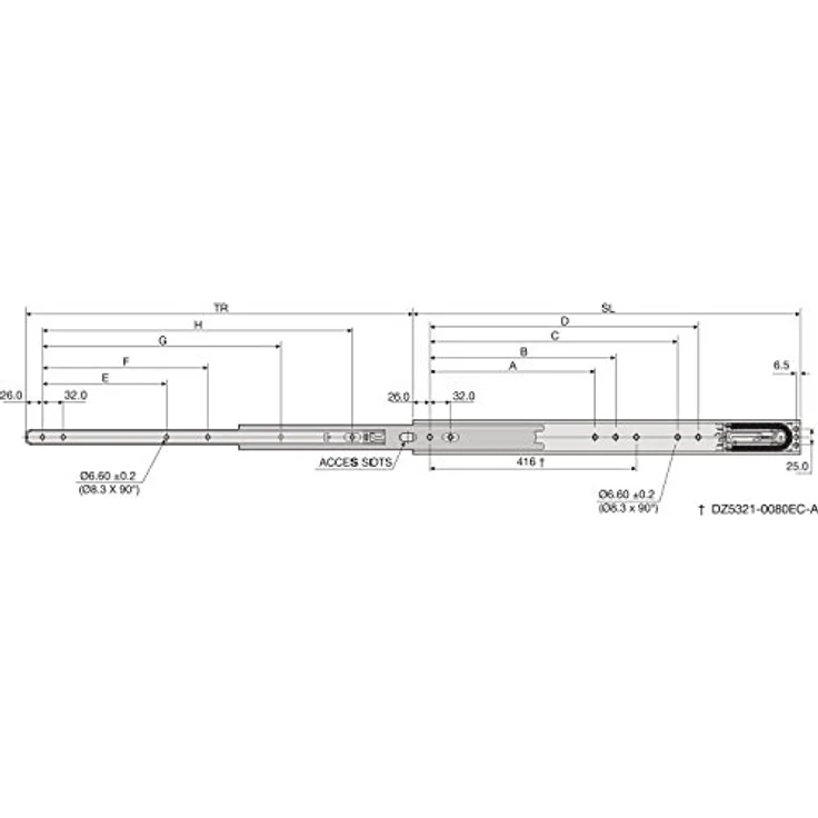 Accuride Schwerlast-Vollauszug 5321EC, Soft close chrom – Bild 2