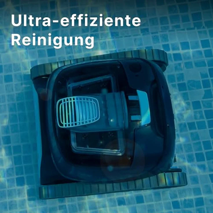 Dolphin Liberty 300 Delphindraht Vakuum / Wireless Poolroboter - Mayronics, induktives Laden, Eco-Modus, kabellos, PVC Lamellenbürste – Bild 4