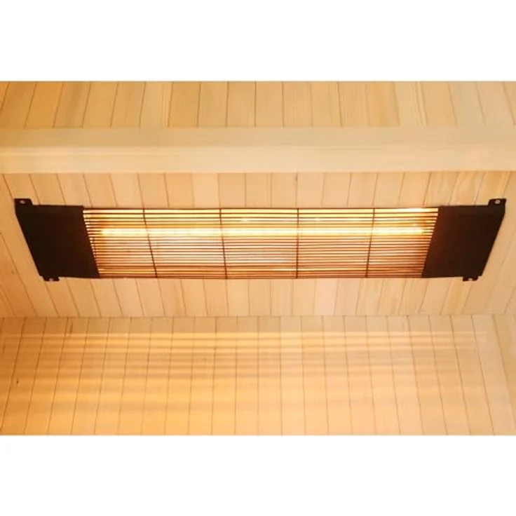 TroniTechnik Infrarotkabine MANILA 120 Wärmekabine, bis zu 2 Personen, 5 Vollspektrumstrahler, mit Farblichttherapie, Ionisator mit Ozondesinfektion und Aromatherapie, Multimedia, USB-Anschluss & Bluetooth, Hemlock-Holz – Bild 6