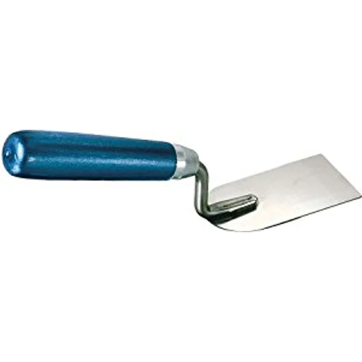 KAUFMANN 42.060.07 Gipser Maurerspachtel rostfrei mit geradem Hals, 120 mm, Holzgriff