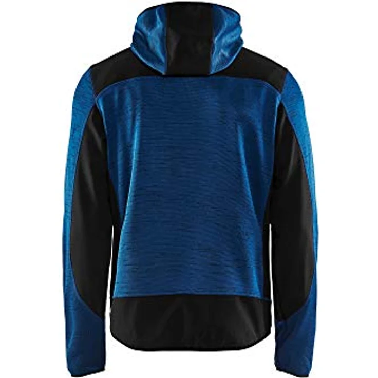 Blakläder Strick Softshell Arbeitsjacke 4930, Kapuzenjacke mit verstärkten Bereichen, schwarz, Größe L – Bild 2