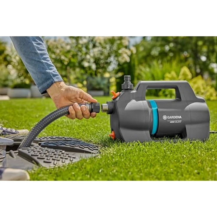 Gardena Sauggarnitur 7 m: Robuster Saugschlauch zum Anschluss an die Gartenpumpe, mit Saugfilter und Rückflussstop, Durchmesser 25 mm (1418-20) – Bild 4