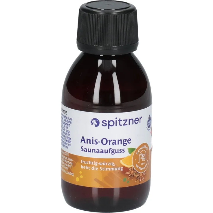 Spitzner Saunaaufguss Anis-Orange, 125 ml Konzentrat für emotionale Ausgeglichenheit und Wohlbefinden