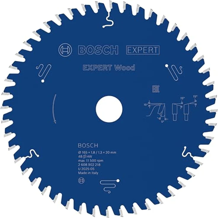 Bosch EXPERT Wood Kreissägeblatt 165 mm, für Weichholz und Hartholz, mit Bosch Carbide Technology – Bild 1