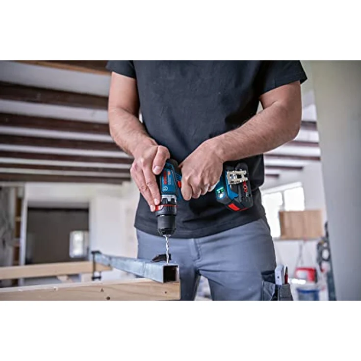 Bosch Professional 18V System Akku-Schrauber GSR 18V-90 FC (FlexiClick System, hartes Drehmoment von 64 Nm, bürstenloser Motor, 2 Gänge, inkl. 1x GFA 18-M, 1x GFA 18-H, in L-BOXX) – Bild 5