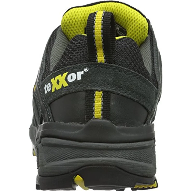 teXXor Lyon S1 Sicherheitsschuh, Veloursleder schwarz mit atmungsaktivem Textil-Funktionsfutter und Stahl-Zehenschutzkappe – Bild 3