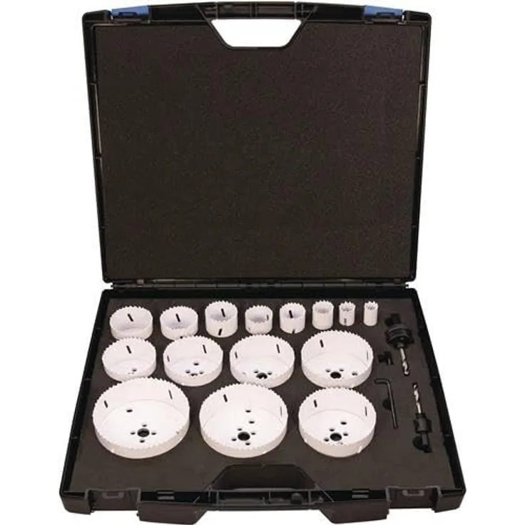 TECWERK Lochsägensatz 2000814647, 17-teilig, Bi-Metall, für Cuts von 19-114 mm, Schnitt-Tiefe 38 mm