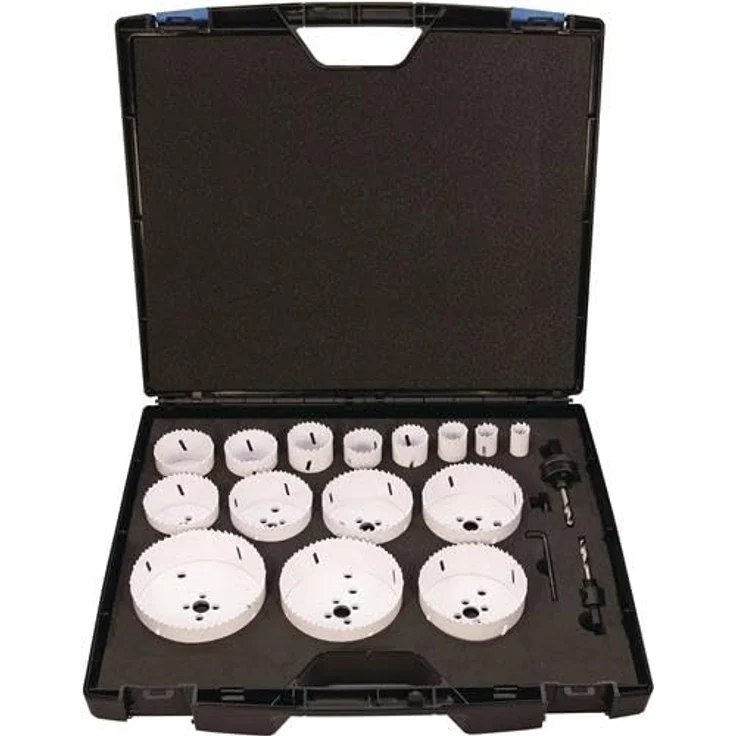 TECWERK Lochsägensatz 2000814647, 17-teilig, Bi-Metall, für Cuts von 19-114 mm, Schnitt-Tiefe 38 mm – Bild 1