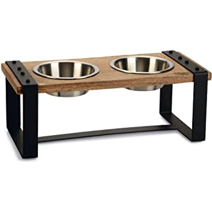 Beeztees K&Bz Hundegeschirr, Holz, Karint, 56 x 28 x 18 cm, 2 x 1300 ml, Braun, 2000 g
