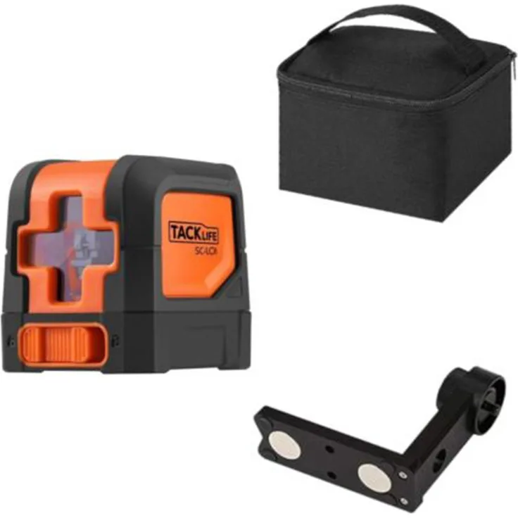 TACKLIFE Metalldetektor, Green Laser Level 3 Module mit 2 Laserköpfen - SC-L01 PRO, Längenverstellbar & wasserdicht, USB-Aufladung, Selbstnivellierungsmodus & manueller Modus, Grüner Laser- & Impulsmodus, Rechteckige magnetische Halterung, IP54