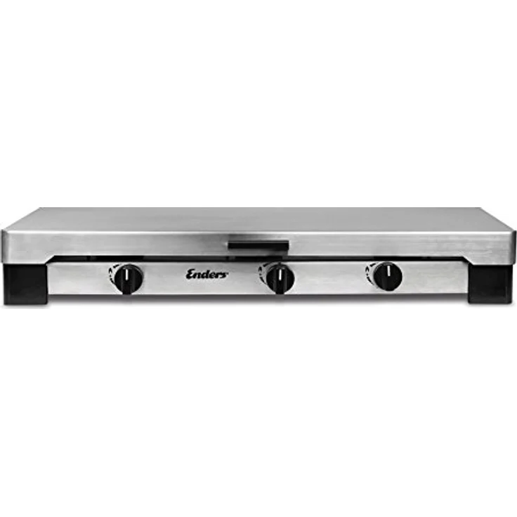 Enders Brisbane, Campingkocher mit stufenlos regulierbarem 3 x 2,3 kW Brenner, Edelstahl – Bild 2