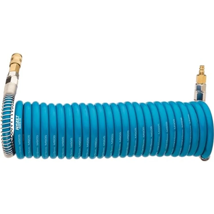 Hazet Druckluft-Spiralschlauch (Länge: 7,62 m, Innendurchmesser: 10 mm, Arbeitsdruck: 10 bar, Polyurethan) 9040S-10 – Bild 2