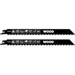 kwb HCS-Säbelsägeblatt-Set 229 mm, 2-teilig, hohe Flexibilität und Haltbarkeit, für Hartholz, Weichholz, Kaminholz