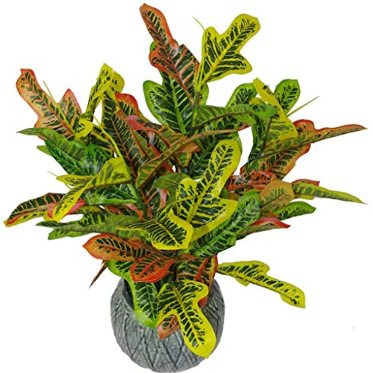 Leaf Kunstpflanze für Kodiäum, 65 cm, Mehrfarbig
