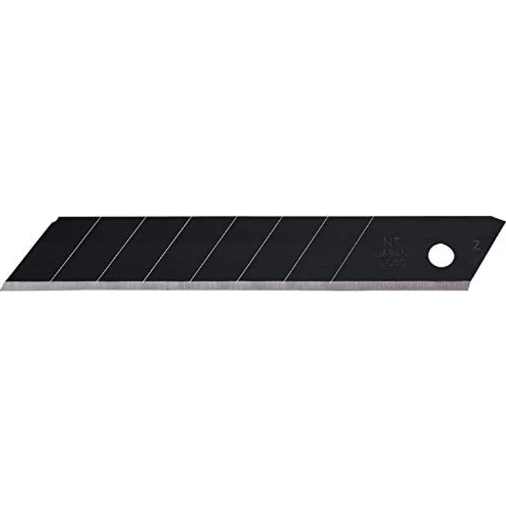 NT Cutter BL13P, 18 mm scharfe schwarze Abbrechklingen, 10 Stück, aus hochwertigem Karbonstahl, 58 Grad – Bild 1