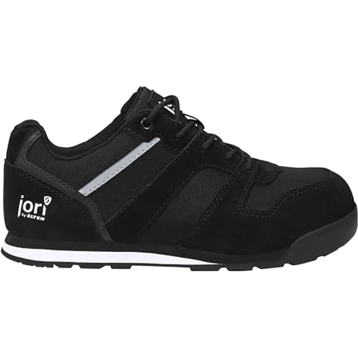 Jori jo_SLIM black Low ESD S3S Sicherheitsschuh, hydrophobiertes Veloursleder, atmungsaktives Futter, gepolsterte Lasche, GUMMI/EVA Sohle – Bild 2
