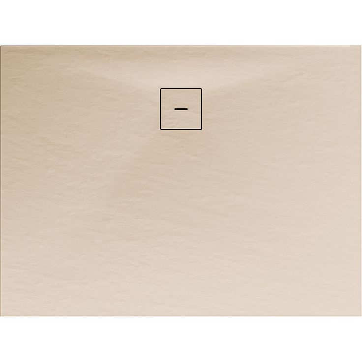 Schulte Duschwanne, Mineralguss, flach, sand, rechteckig, 140 x 90 x 4 cm, natürlicher Wärmespeicher