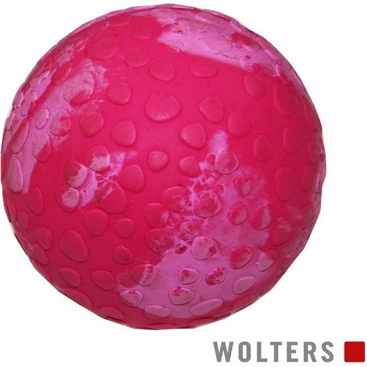Wolters Spielknochen Aqua-Fun Wasserball himbeer, Größe: S / Durchmesser: 5 cm, Multifunktionaler Naturkautschukball für Hunde