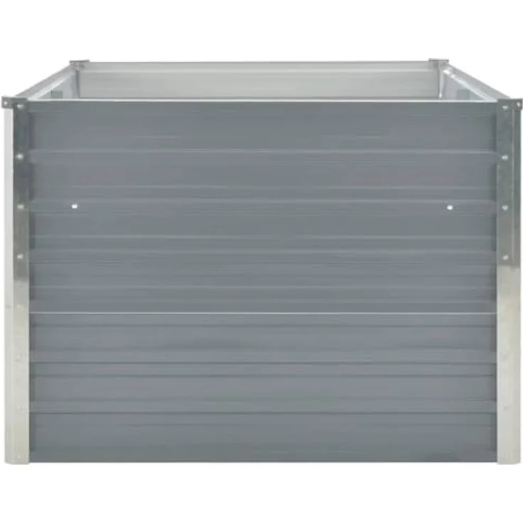 vidaXL Hochbeet 160 x 80 x 45 cm Verzinkter Stahl Grau – Bild 10