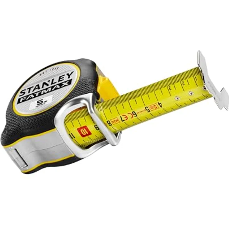 STANLEY FATMAX XTREME 5M Maßband, Fingerbremse, doppelseitiger Druck, 16cm BladeArmor-Beschichtung, Gelb – Bild 3