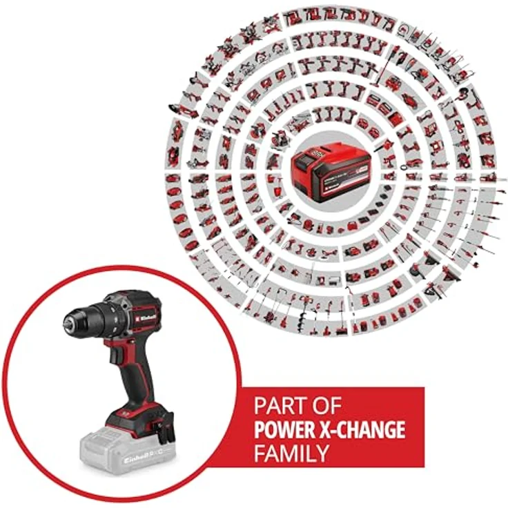 Einhell Professional TP-CD 18/50-C Li-i BL - Solo 2-Gang-Akku-Schlagbohrschrauber mit bürstenlosem Motor, 50 Nm Drehmoment, ergonomisches Design – Bild 2