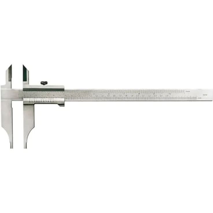 Forum Werkstatt-Messschieber 300 x 90 mm, analog, gehärteter rostfreier Stahl, ohne Feineinstellung, DIN 862, inklusive Kalibrierzertifikat
