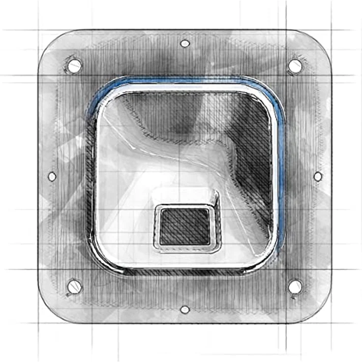 EKEY 204751 sLine Fingerprintset für Sprechanlagen und Hohlräume (Fingerprint Weiß, Controller), Biometrische Zutrittslösung zur Integration in Türsprechanlagen, 0,4 W, 12-24 V, Weißer Fingerprint – Bild 3
