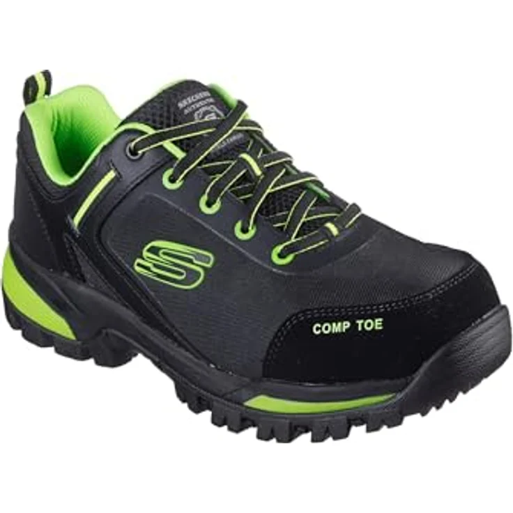 Skechers Gatlon S3L, Sicherheitsschuh mit rutschhemmender Laufsohle und Zehenschutzkappe, Herrenschuh aus Leder – Bild 1
