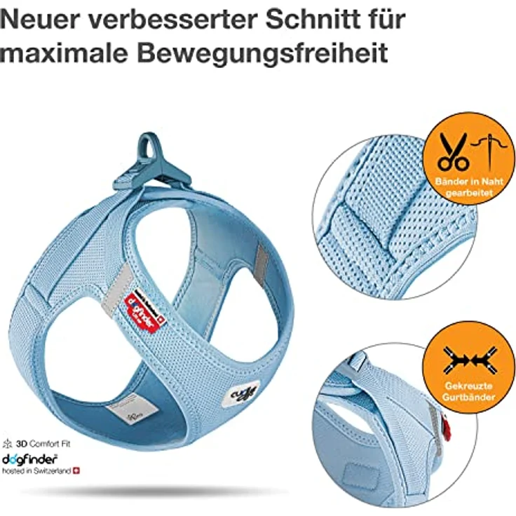 Curli Vest Harness Clasp Air-Mesh, PN2805, Blau (Skyblue), S – Bild 2