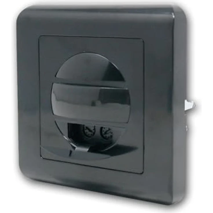 world-trading-net PIR-Bewegungsmelder 160°, 2-Draht, 230V/300W, schwarz, einstellbare Schaltdauer und Empfindlichkeit, Unterputzmontage, LED geeignet – Bild 3