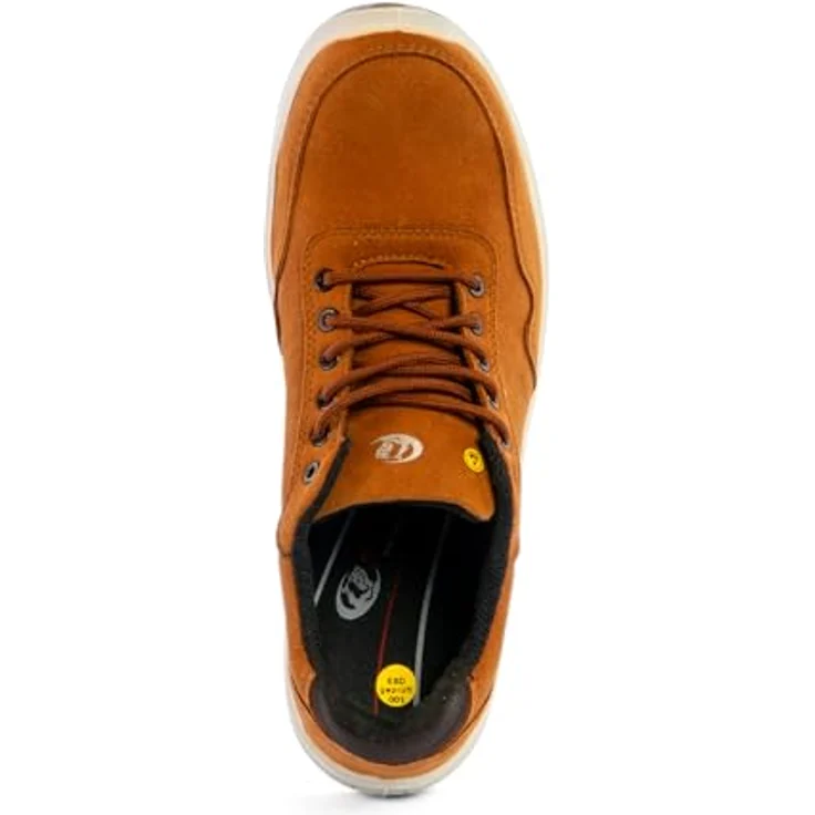 STABILUS JORDEN LOW BROWN S3 ESD Sicherheitshalbschuhe mit hydrophobiertem Mikrofaser-Schaft, atmungsaktivem Futter und Fiberglaskappe – Bild 4
