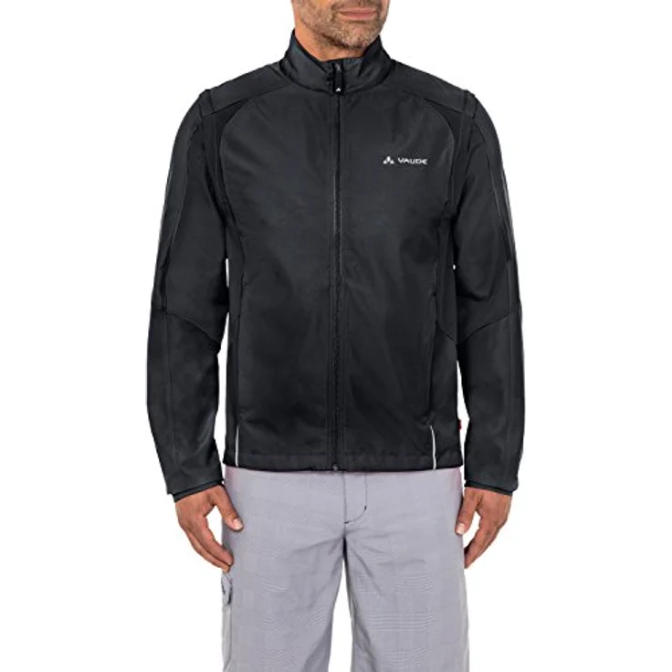 Vaude Dundee Classic, Herren Velojacke mit abzippbaren Ärmeln, winddicht, Schwarz, 3XL – Bild 2