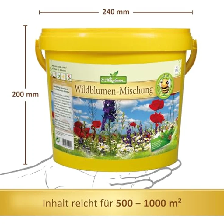 N.L. Chrestensen 5-Liter-Eimer Wildblumen-Mischung – Bild 6